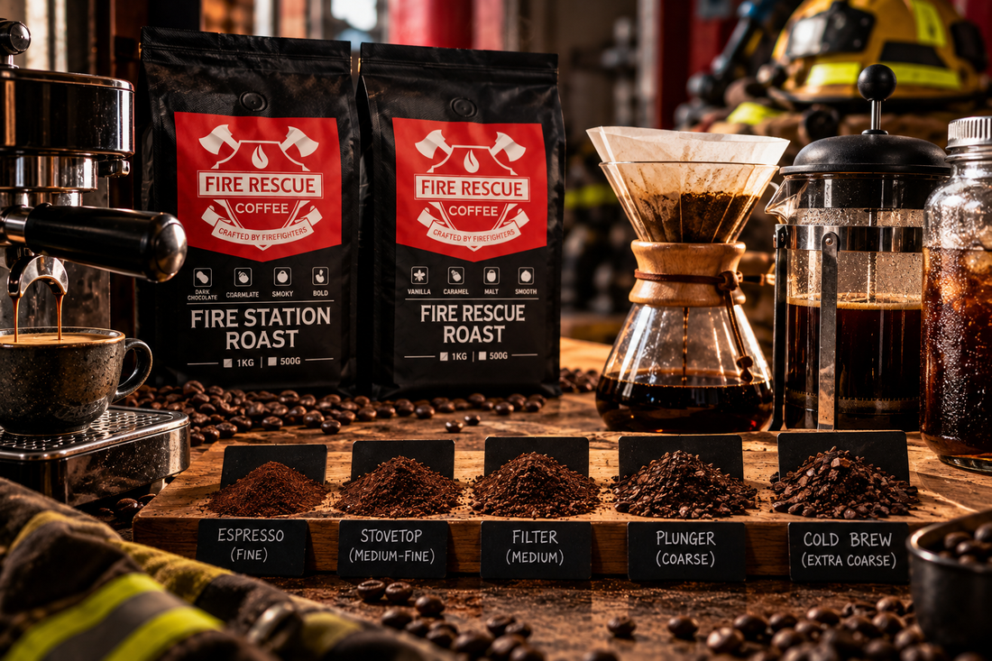 Coffee grind sizes for espresso, filter, plunger and cold brew