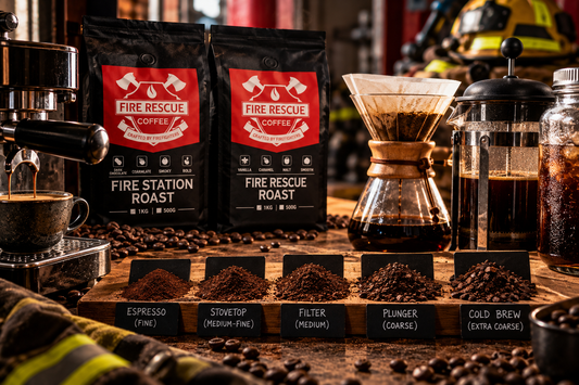 Coffee grind sizes for espresso, filter, plunger and cold brew