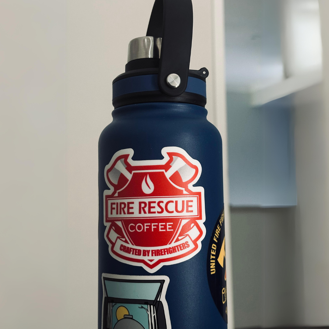 Fire Rescue Coffee Sticker